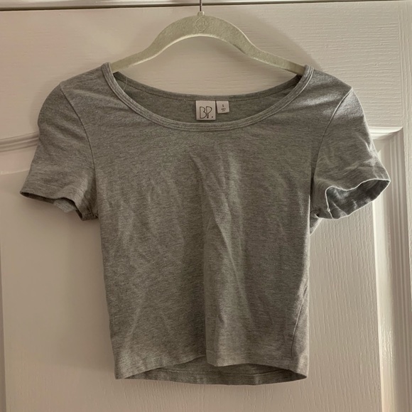 bp Tops - BP light grey short sleeved crop top bp Tops - BP light grey short sleeved crop top